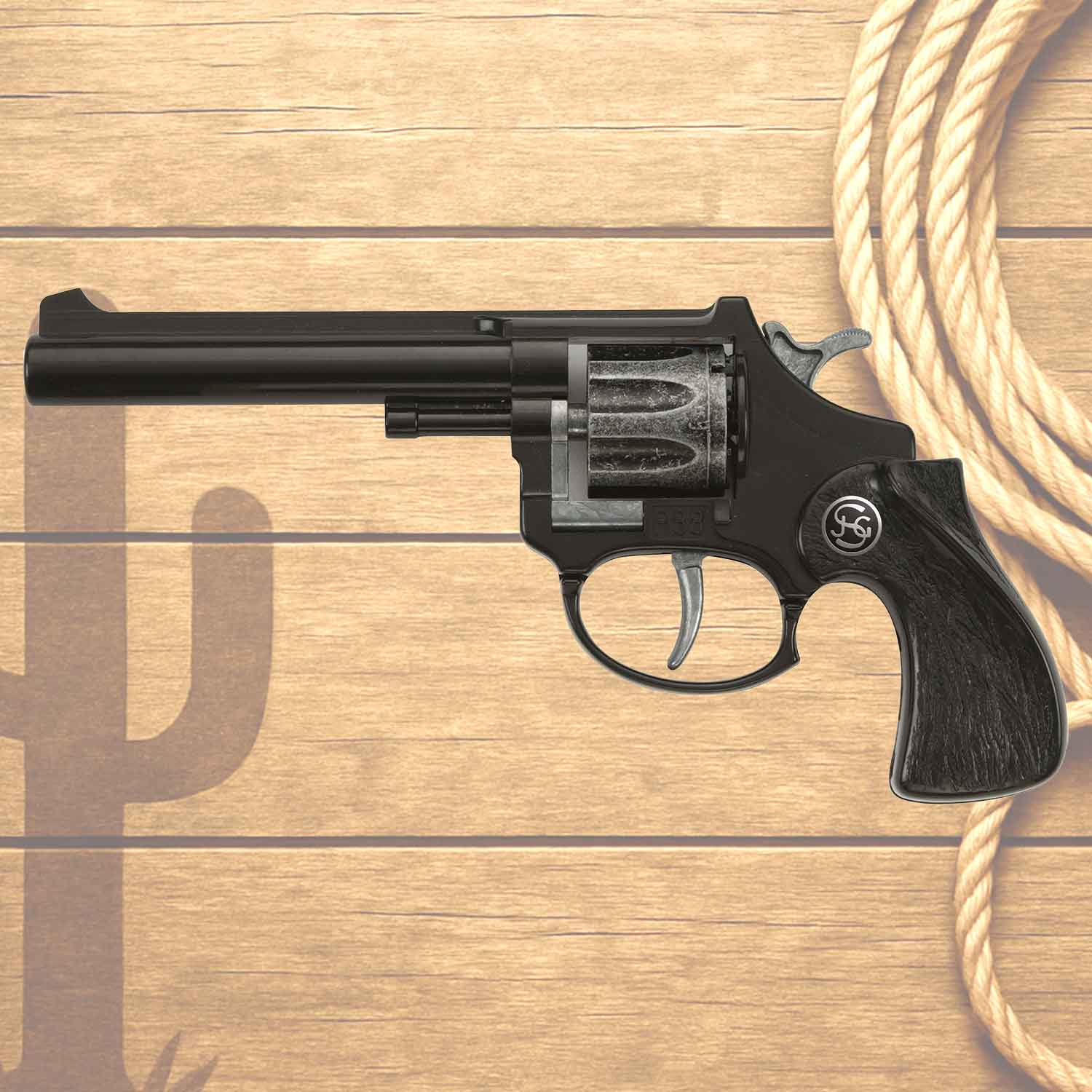 Spielzeug-Pistole R 88 schwarz 18cm