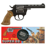 Spielzeug-Pistole Super 88 schwarz 20cm in der Box