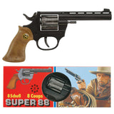 Spielzeug-Pistole Super 88 schwarz 20cm in der Box
