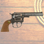 Spielzeug-Pistole VIP silber antik 19cm