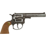 J.G. Schrödel Spielzeugpistole VIP silber antik 19cm