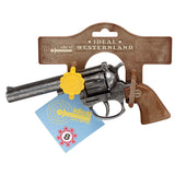 J.G. Schrödel Spielzeugpistole VIP silber antik 19cm