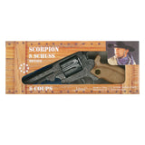 J.G. Schrödel Spielzeugpistole Scorpion antik 22cm in der Box