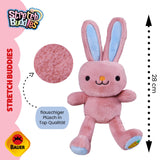 Bauer Plüschtier Stretch Buddies Hase rosa 28cm