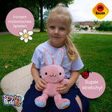 Bauer Plüschtier Stretch Buddies Hase rosa 28cm