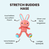Bauer Plüschtier Stretch Buddies Hase rosa 28cm