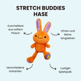 Bauer Plüschtier Stretch Buddies Hase orange 28cm