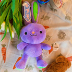 Stretch Buddies Hase lila 28cm Kuscheltier