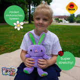 Bauer Plüschtier Stretch Buddies Hase lila 28cm