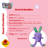 Bauer Plüschtier Stretch Buddies Hase lila 28cm