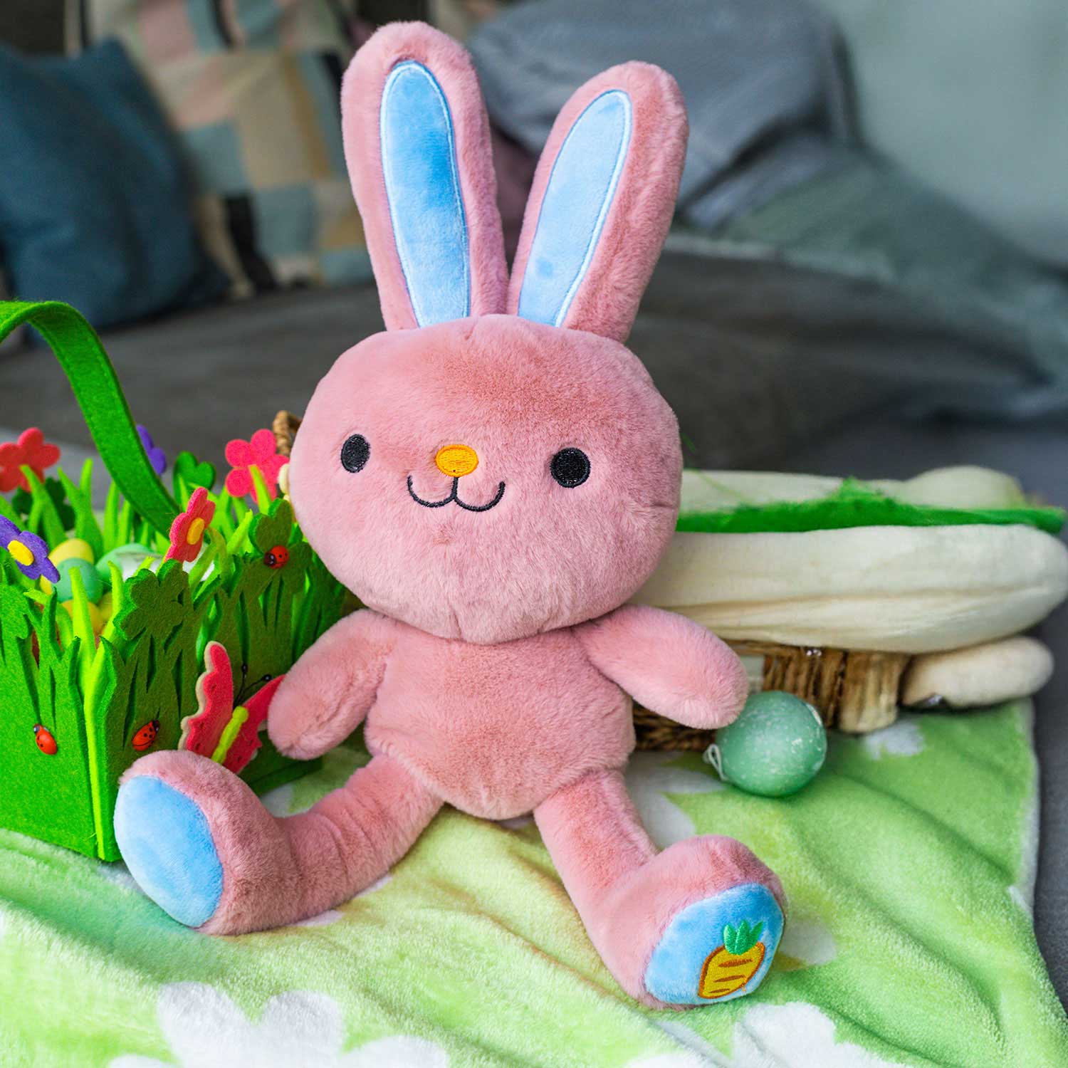 Stretch Buddies Hase pink 38cm Kuscheltier