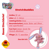 Bauer Plüschtier Stretch Buddies Hase rosa 38cm
