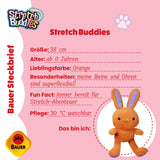 Bauer Plüschtier Stretch Buddies Hase orange 38cm