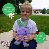 Bauer Plüschtier Stretch Buddies Hase lila 38cm