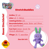 Bauer Plüschtier Stretch Buddies Hase lila 38cm