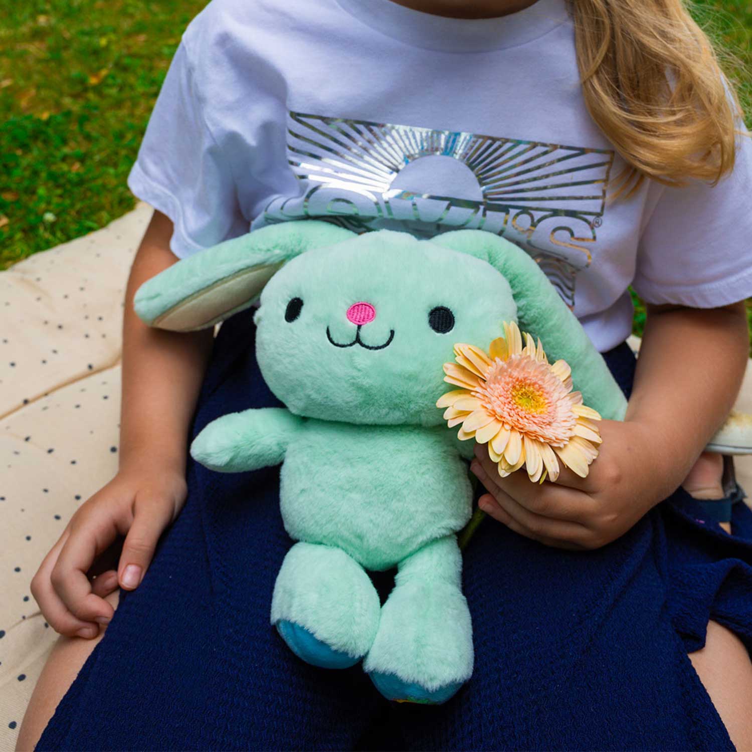 Stretch Buddies Hase mint 38cm Kuscheltier
