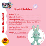 Bauer Plüschtier Stretch Buddies Hase mint 38cm