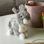Super Soft Hase grau 18cm, liegend Kuscheltier