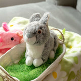 Bauer Plüschtier Super Soft Hase grau