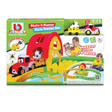 BBJunior Shake-it Runner Farm Traktor mit Anhänger & Farmhouse