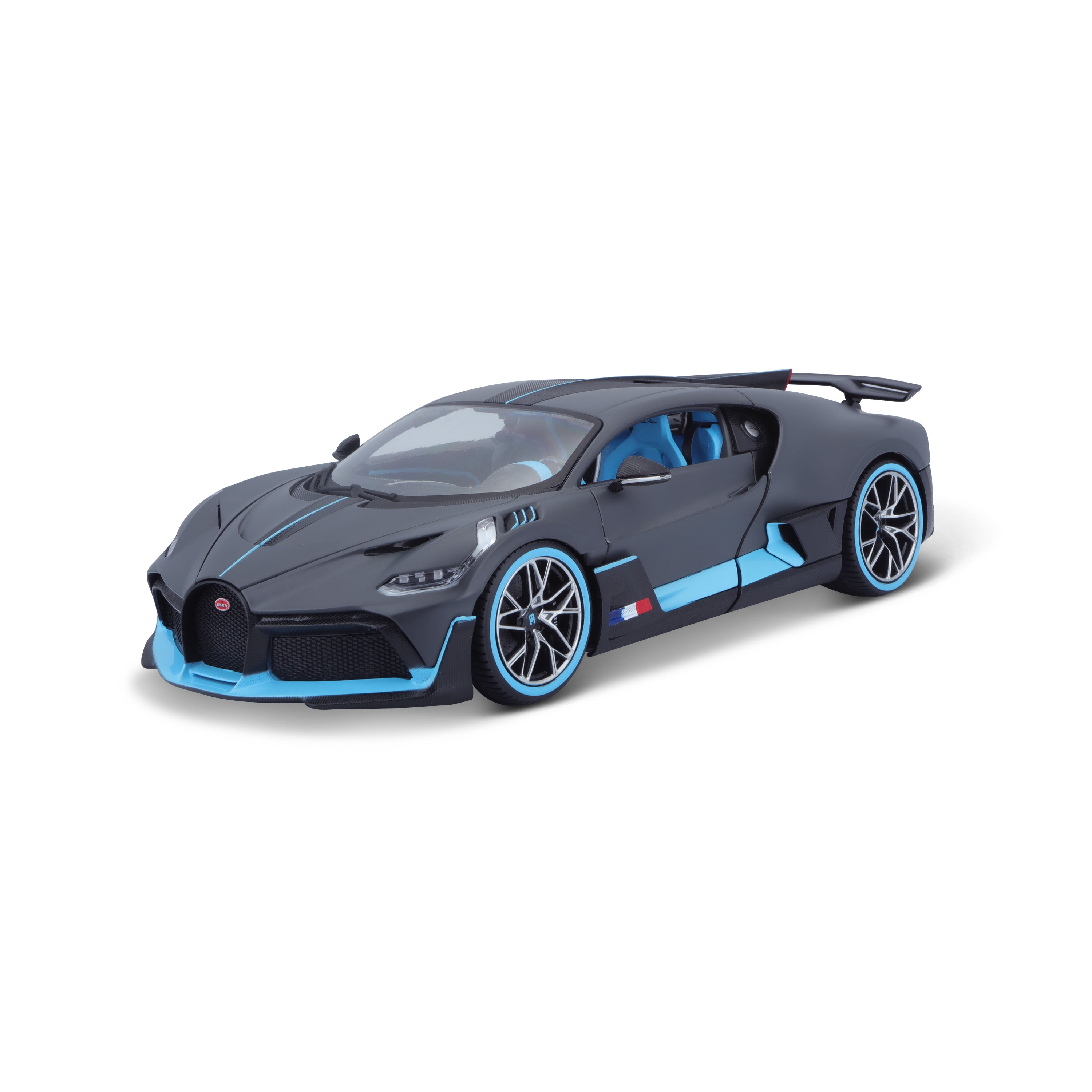 Modellauto Bugatti Divo matt grau im Maßstab 1:18