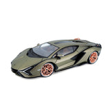Modellauto Lamborghini Sian FKP 37 matt grün im Maßstab 1:18