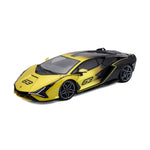 Modellauto Lamborghini Sian FKP 37 gelb im Maßstab 1:18