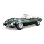 Modellauto Jaguar E-Type Cabrio grün von 1961 im Maßstab 1:18