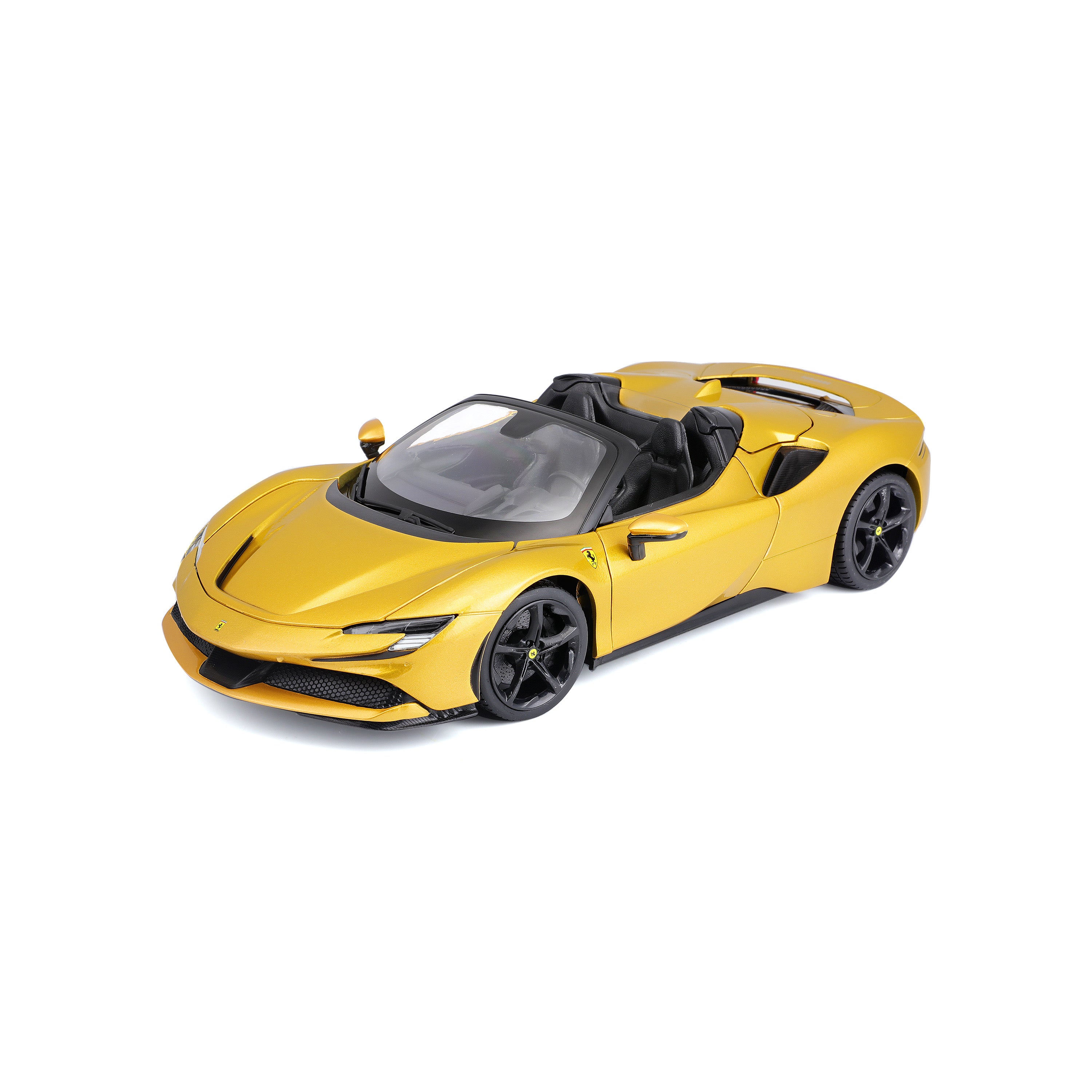 Modellauto Ferrari SF90 Spider gold im Maßstab 1:18