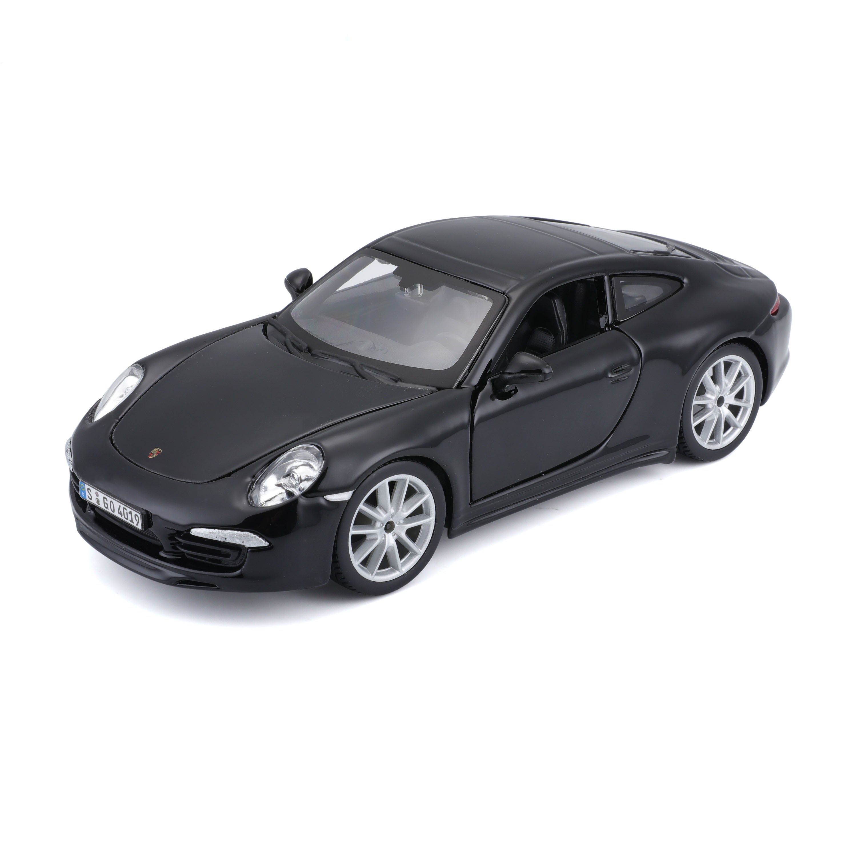 Modellauto Porsche 911 Carrera S schwarz im Maßstab 1:24