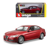 Modellauto Alfa Romeo Giulia rot im Maßstab 1:24