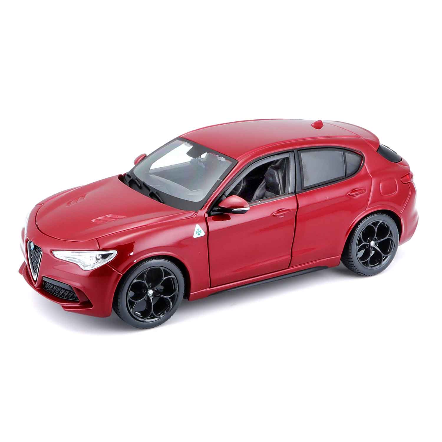 Modellauto Alfa Romeo Stelvio rot von 2017 im Maßstab 1:24