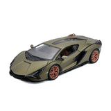 Modellauto Lamborghini Sian FKP 37 matt grün im Maßstab 1:24
