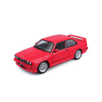 Modellauto BMW M3 (E30) rot von 1988 im Maßstab 1:24
