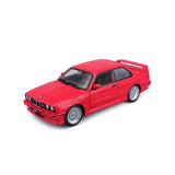Modellauto BMW M3 (E30) rot von 1988 im Maßstab 1:24