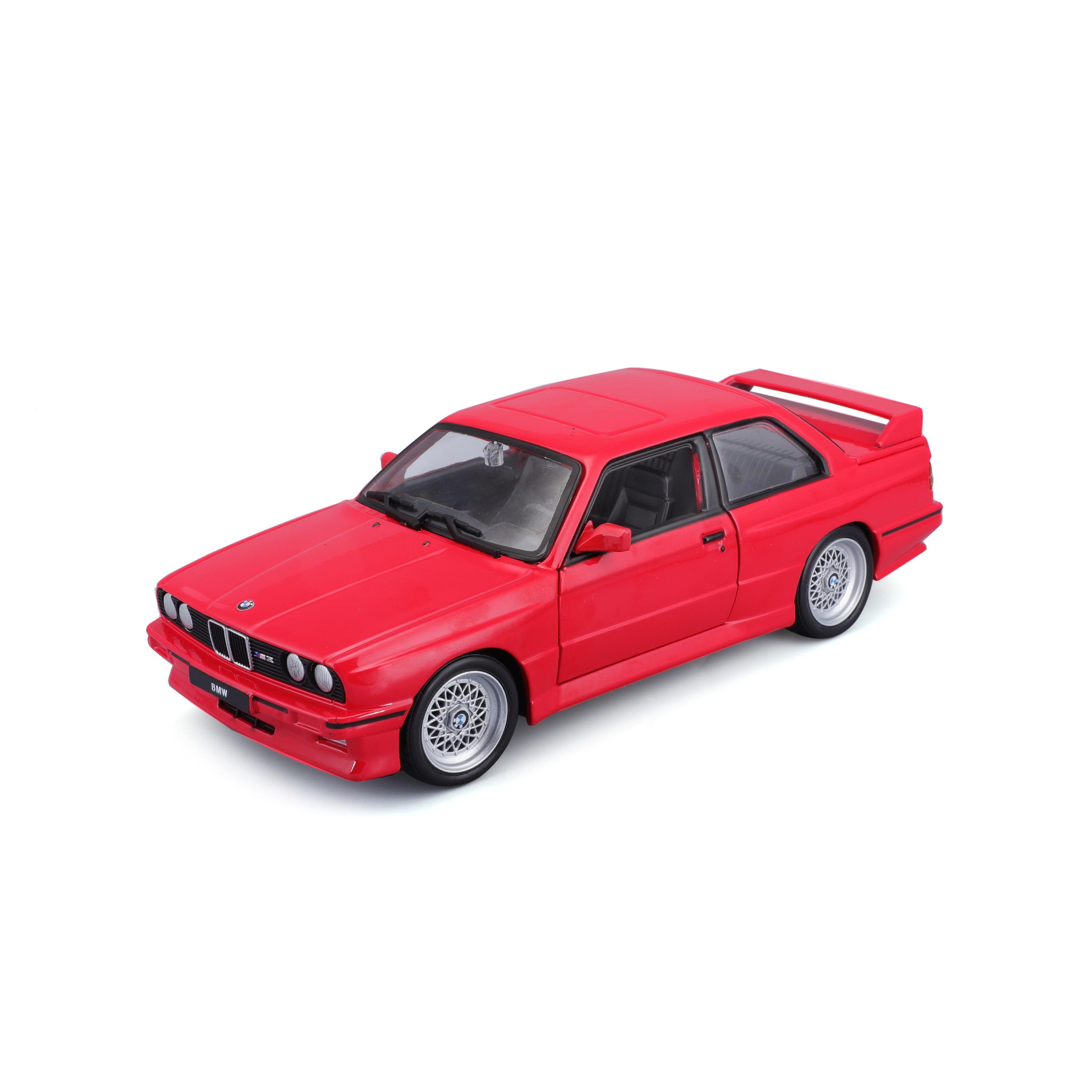 Modellauto BMW M3 (E30) rot von 1988 im Maßstab 1:24