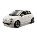 Modellauto Fiat 500 weiß von 2007 im Maßstab 1:24