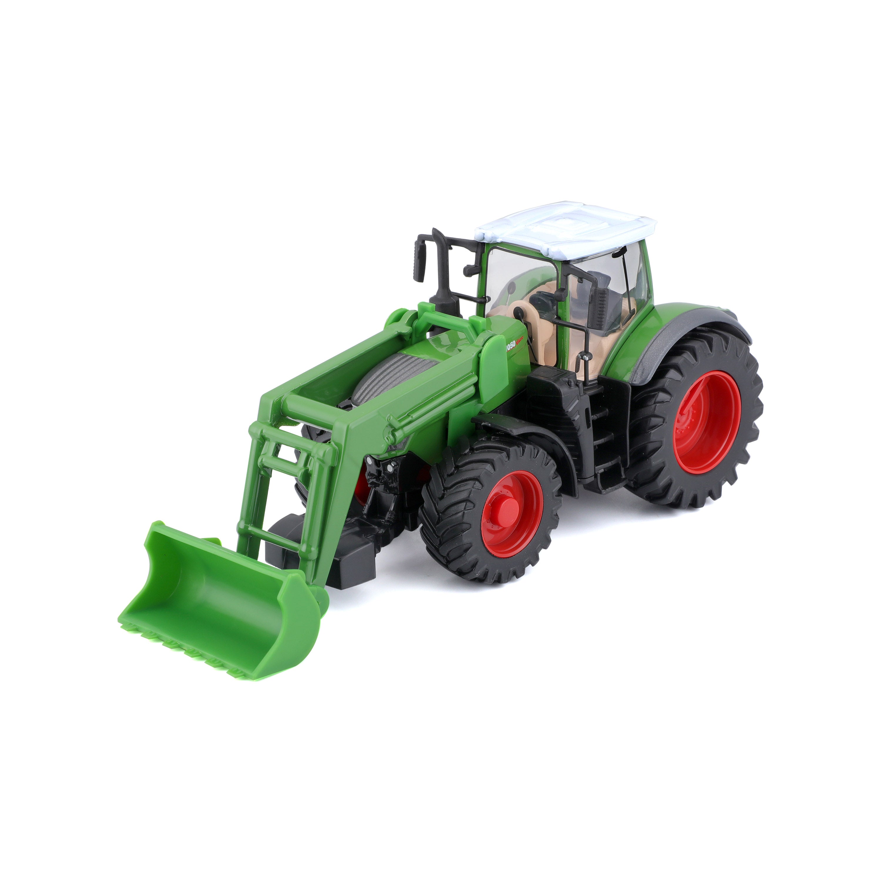 Spielzeugmodell Traktor Fendt 1050 Vario mit Frontlader 10 cm, Windowbox grün