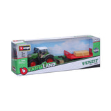 Bburago Farmland FENDT mit Heuballen-Transporter