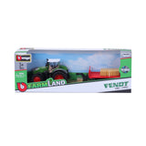 Bburago Farmland FENDT mit Heuballen-Transporter