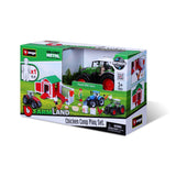Bburago Farmland FENDT "Hühnerstall" mit Traktor
