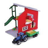 Bburago Farmland FENDT "Pferdestall" mitTraktor