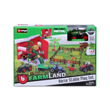 Bburago Farmland FENDT "Pferdestall" mitTraktor