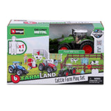 Bburago Farmland FENDT "Kuhstall" mit Traktor