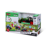 Bburago Farmland FENDT "Kuhstall" mit Traktor