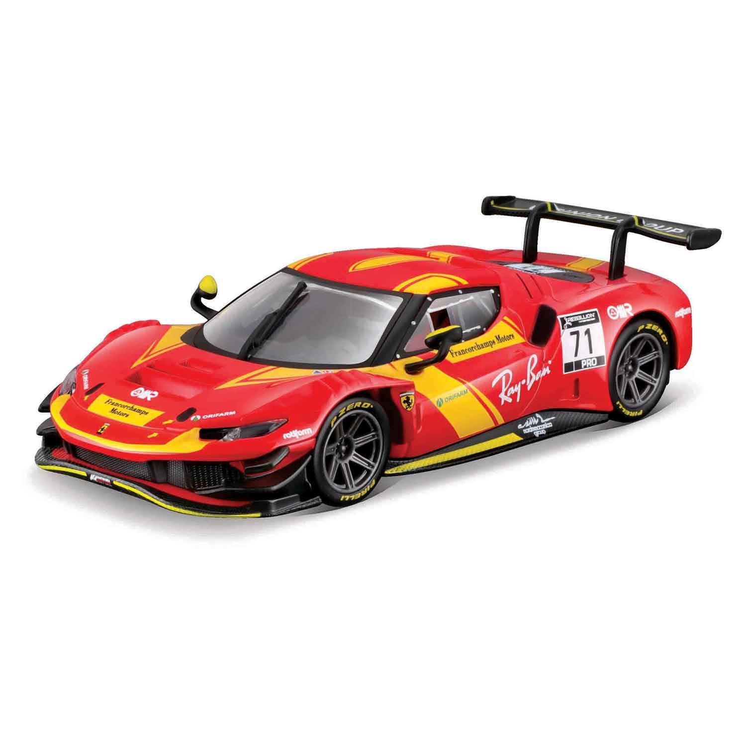 Modellauto Ferrari 296 GT3 rot im Maßstab 1:43