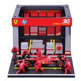Modellauto F1 Ferrari SF-24 Pit Pass, Windowbox, 1:43 Maßstab, orange