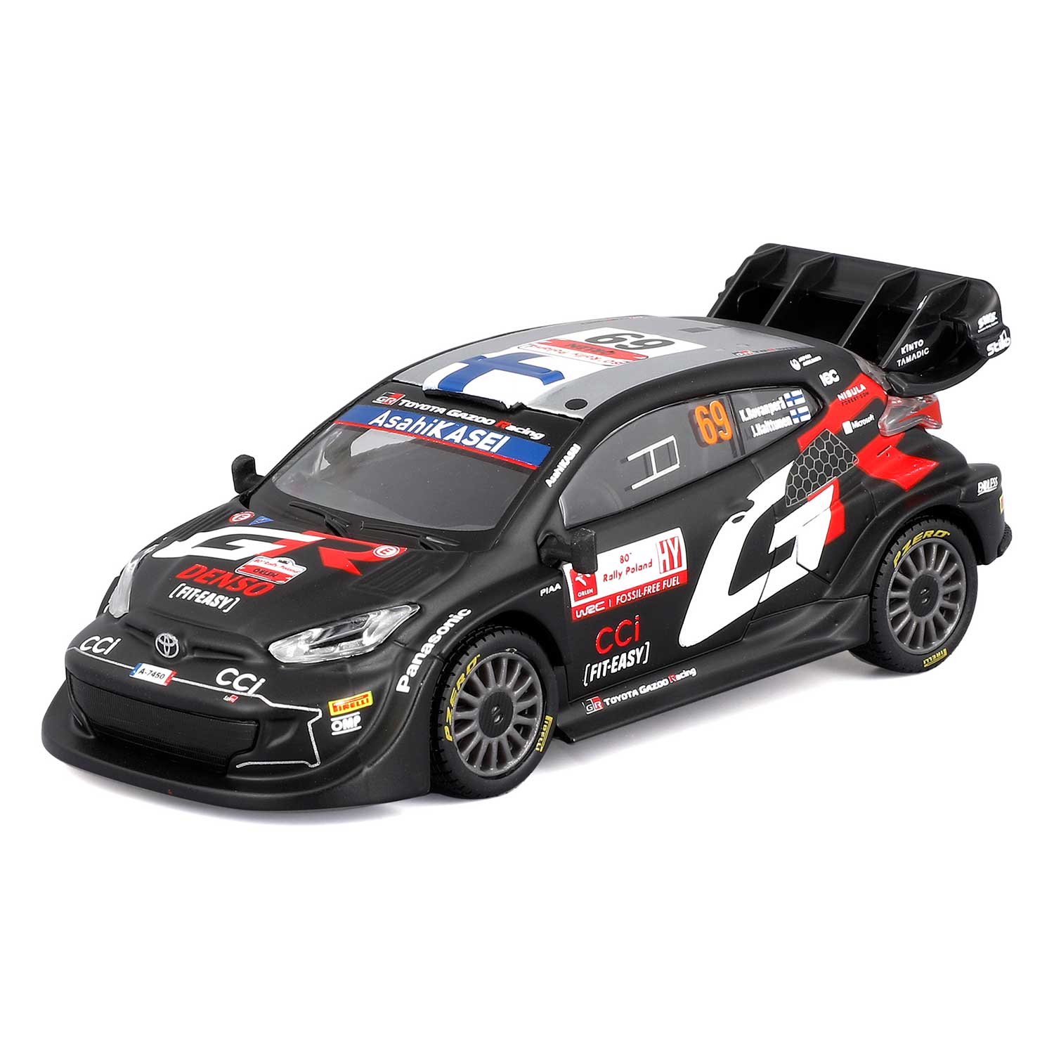 Modellauto Toyota GR Yaris Rally 1 Hybrid WRC, 1:43 Maßstab