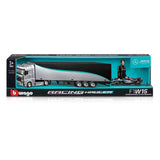 Bburago F1 Mercedes/MB "Racing Truck" inkl. 1x F1 MB AMG W15