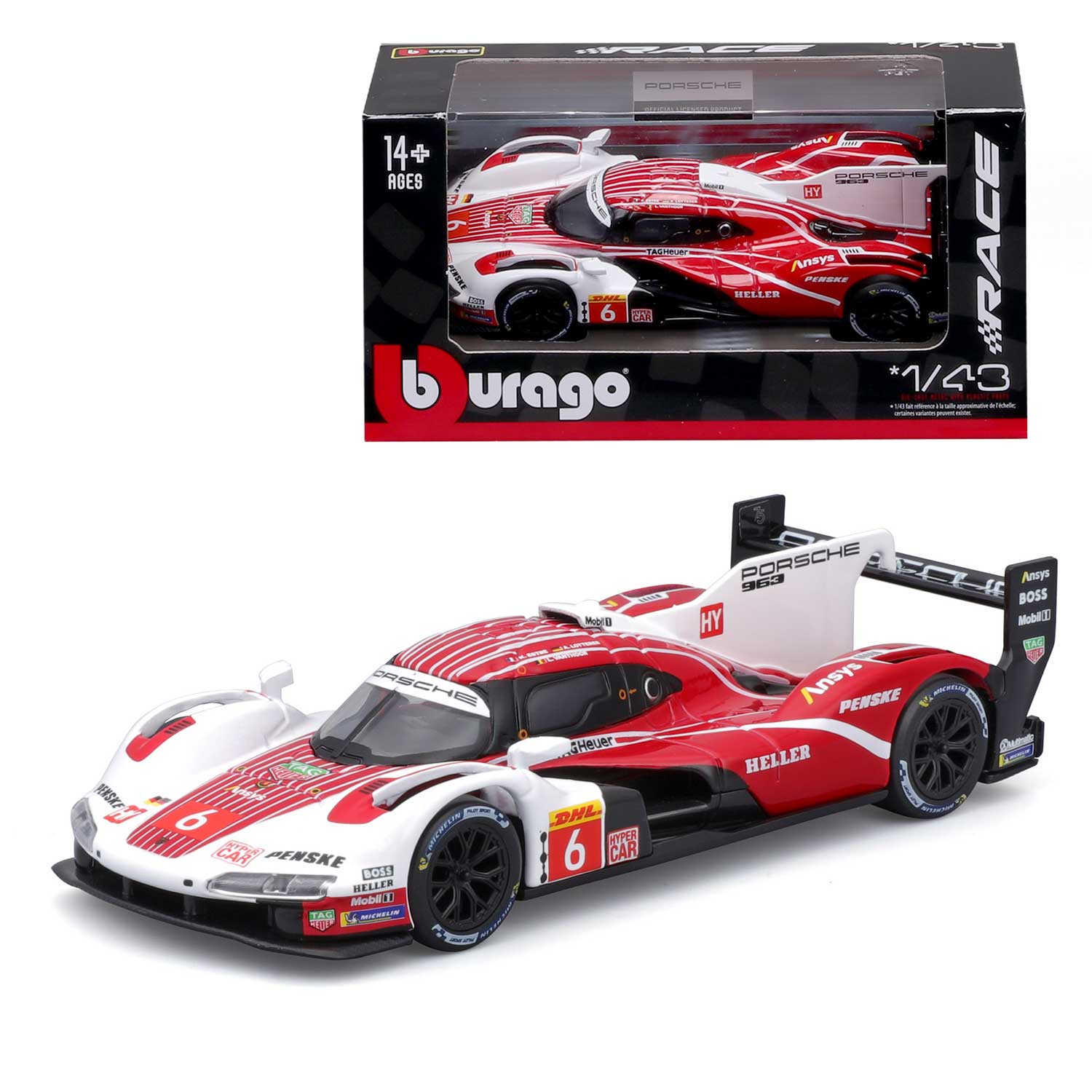 Modellauto Porsche 963 "Penske" ´24, Windowbox, 1:43 Maßstab